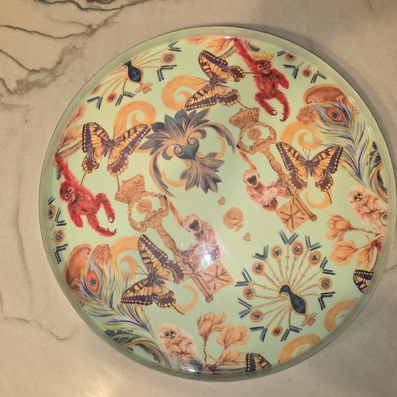 Matthew Williamson Regal Monkeys Round Serving Tray - Picture 1 of 8
